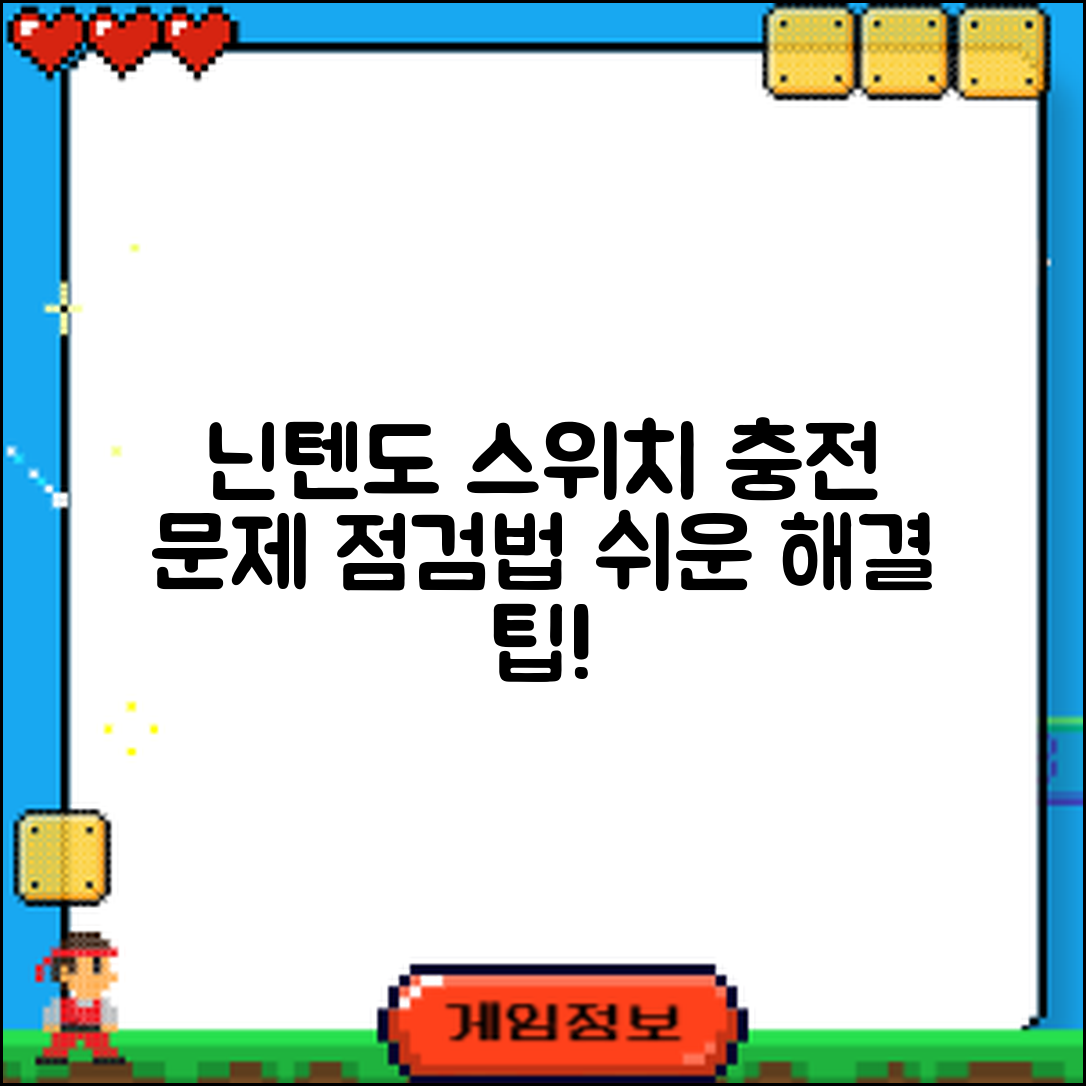 닌텐도 스위치 충전 문제, 누구나 쉽게 점검하기