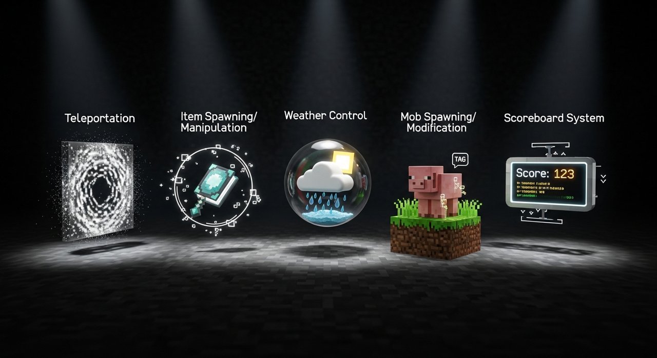마인크래프트 명령어만으로 가능한 기능 정리, TOP 5 필수 활용법
